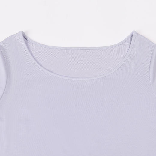 都市丽人轻暖保暖衣女5至15度适穿AMP罗纹随意裁发热纤维保暖衣薄款套装秋衣秋裤新年本命年红品LW31B1 商品图4