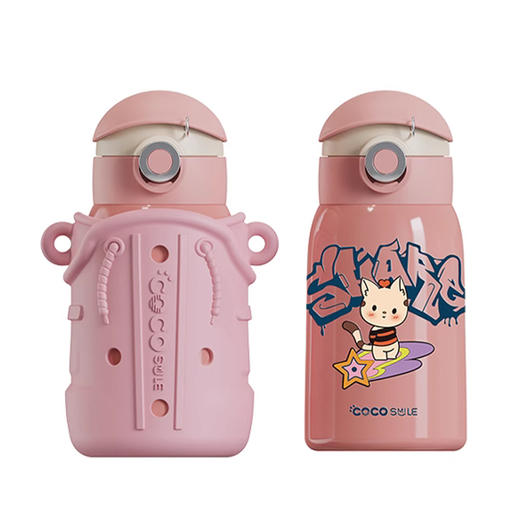 可可猫儿童保温杯小学生双饮水壶上学专用316食品级 商品图4