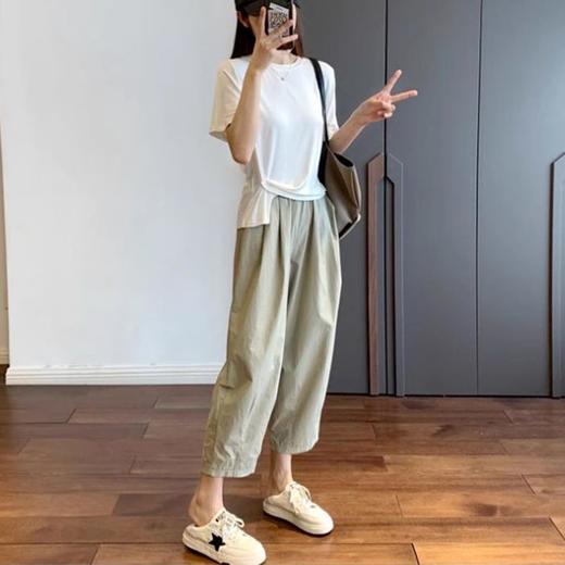 裁缝学苑AX102高腰直筒工装裤纸样女九分萝卜裤新款裤子裁剪衣服 商品图5