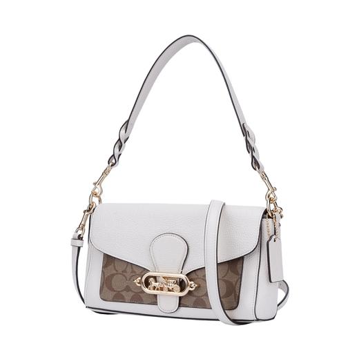 奥莱款小号女士PVC配皮单肩斜挎小方包 商品图1