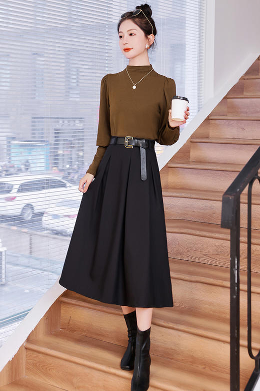 修身显瘦，时尚套装秋季气质女人味两件套HR-WJ3013 商品图11