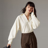 IN AND ON女士V领衬衫2023秋季新款宽松蝙蝠袖衬衣设计感上衣53611 商品缩略图4