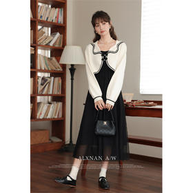 【6折秒杀】鹿向南《竹枝词》秋季优雅气质时尚吊带裙  不含上衣LXN31352