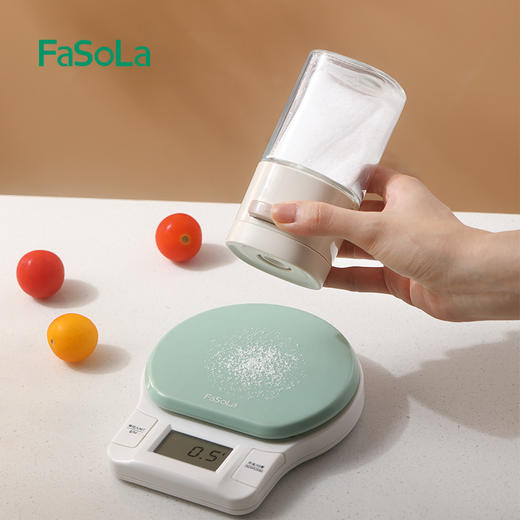 FaSoLa定量盐罐调料盒厨房家用撒盐控量调味罐防潮密封调味罐套装 商品图7