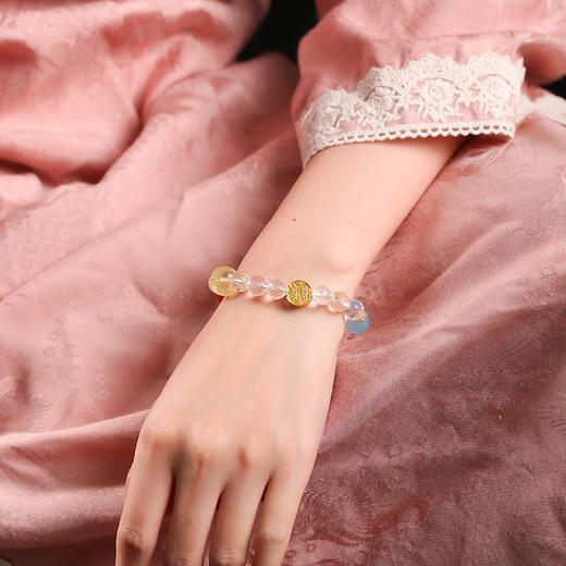 黄水晶白水晶手串 商品图4