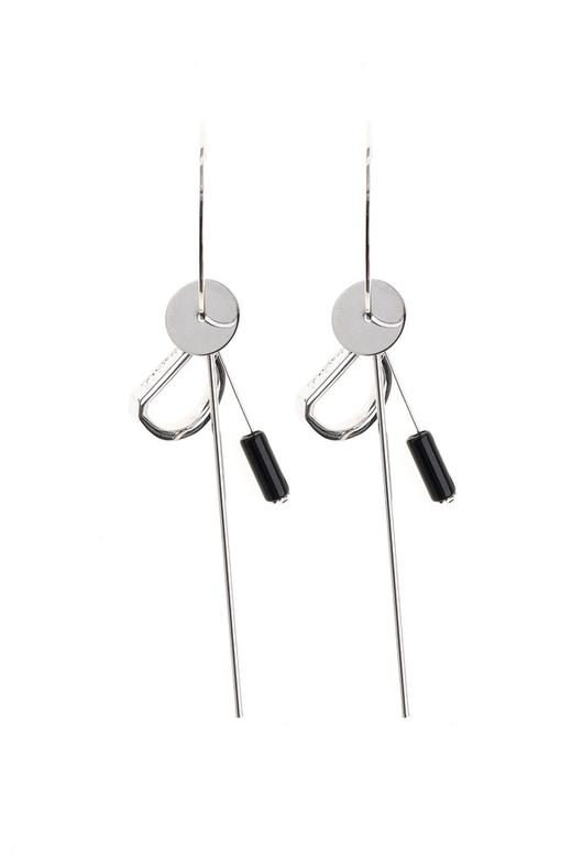 SUMMER & SAGE 几何体组合纯银耳坠 3547 商品图0