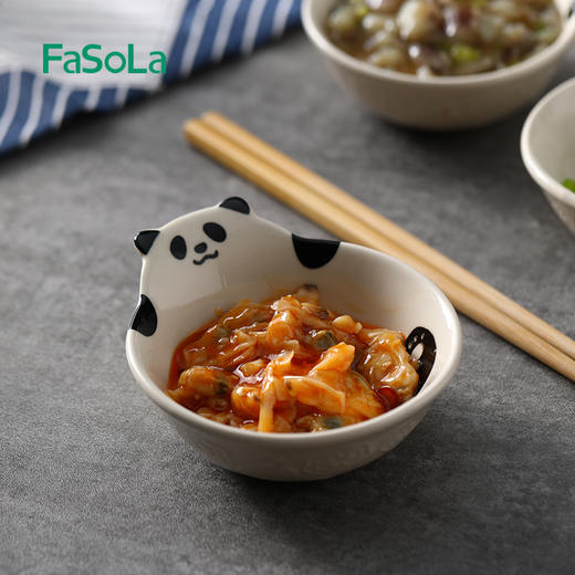 FaSoLa日式陶瓷酱油醋碟味碟蘸料碟家用火锅调料蘸酱碟小菜咸菜碟 商品图6