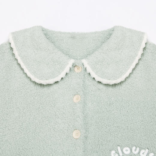 都市丽人生活家居女士睡衣长毛绒女士法兰绒厚款长袖长裤类家居服套装LH31H6 商品图5