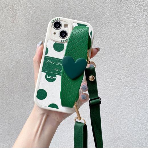 小黄花腕带适用苹果14手机壳涂鸦iPhone13斜挎绳12promax硅胶软壳_HLY 商品图7