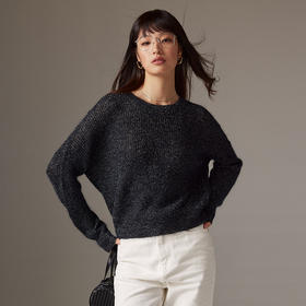 7756  IN AND ON 高定羊毛亮丝毛衣7756