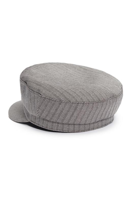 SUMMER & SAGE 深灰色人字纹报童帽 7789 商品图2