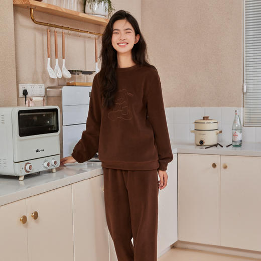 【小熊香香套装】新款睡衣套装  秋冬保暖家居服  加绒加厚 商品图6
