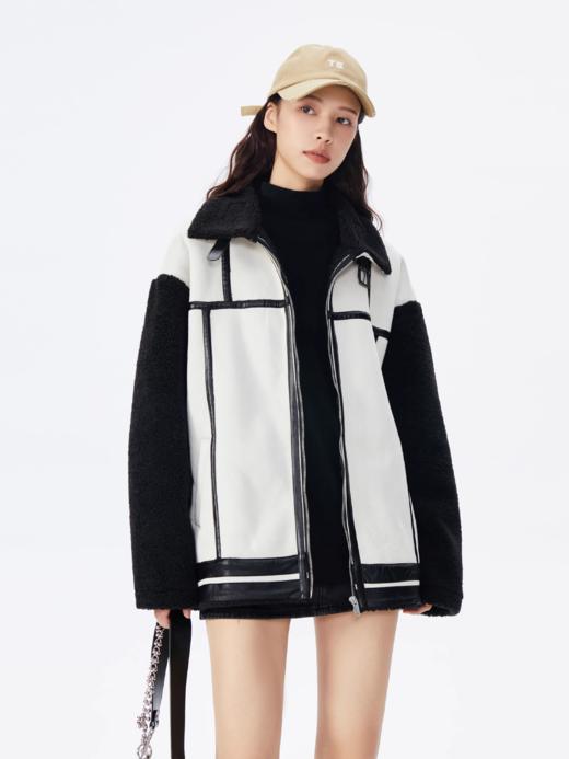 NTOT/NOTMF22273/皮毛一体搭扣分割夹克 商品图2