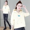A895 连帽短款卫衣女爆款早春秋冬季2023年新款宽松加绒加厚小个子外套 商品缩略图3