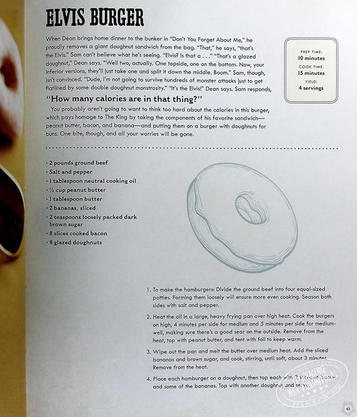 【中商原版】 美剧 邪恶力量 官方食谱 英文原版 Supernatural: The Official Cookbook Julie Tremaine Jessica Torres 商品图4