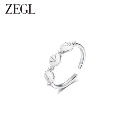 ZEGL设计师粉色芭比风戒指女夏日多巴胺指环小众设计开口食指戒子 商品图4