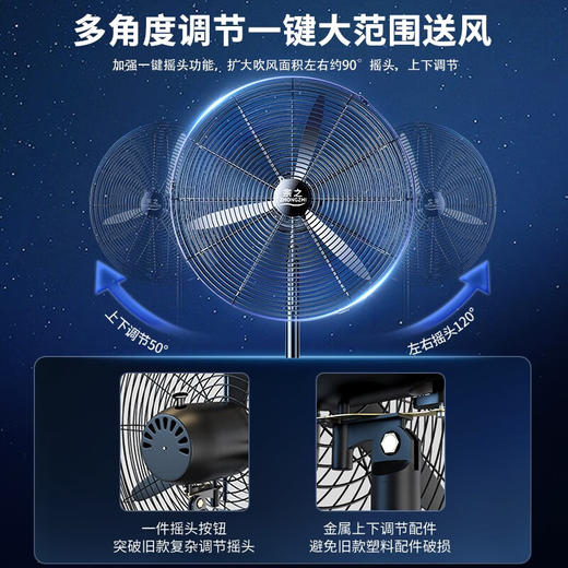【KL】工业风扇落地 宗之550*1350mm 商品图1