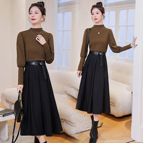 修身显瘦，时尚套装秋季气质女人味两件套HR-WJ3013