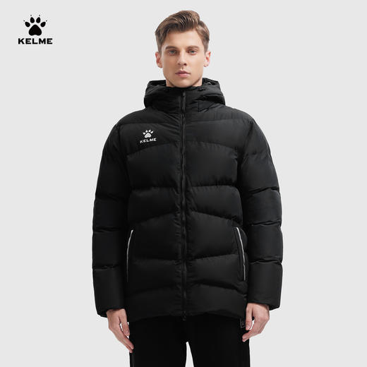 卡尔美运动棉服中长男女冬季训练外套加厚保暖棉服足球棉衣 商品图5