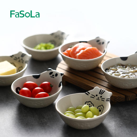FaSoLa日式陶瓷酱油醋碟味碟蘸料碟家用火锅调料蘸酱碟小菜咸菜碟 商品图13
