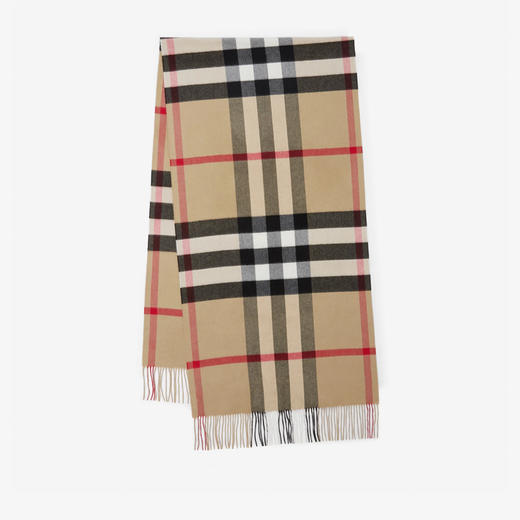 BURBERRY 巴宝莉 女士格纹羊绒大号围巾 格子 8045335 A7026 商品图0