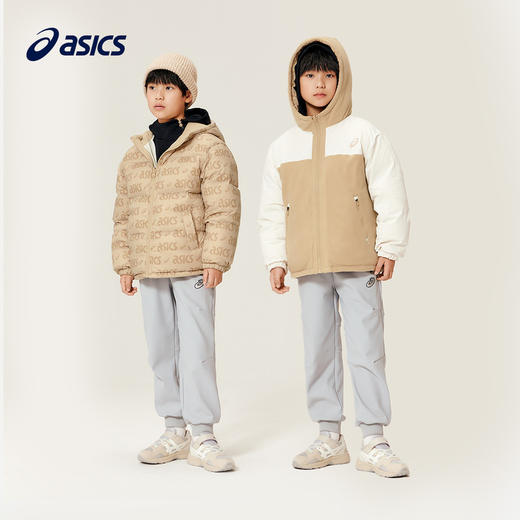 ASICS/亚瑟士童装2023新款冬季满印男女中大童加厚羽绒服保暖外套 商品图4