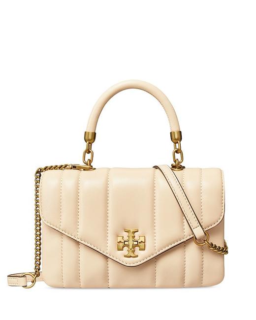 好折！Tory burch TB 专柜款Mini Kira手提斜挎包 黑金&白金配色 商品图4