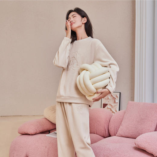 【小熊香香套装】新款睡衣套装  秋冬保暖家居服  加绒加厚 商品图8