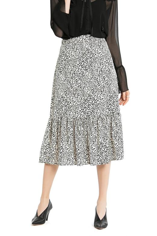 AVA 豹纹印花高腰半身裙 4075 商品图3