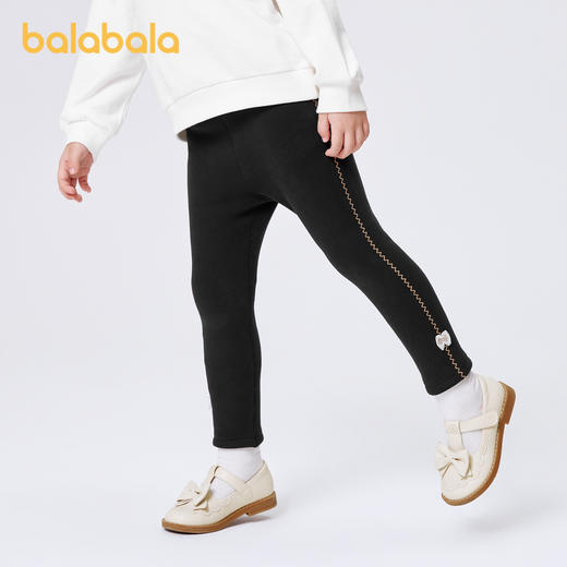 巴拉巴拉童装女童打底裤加绒加厚儿童裤子秋冬新款小童宝宝潮 商品图2