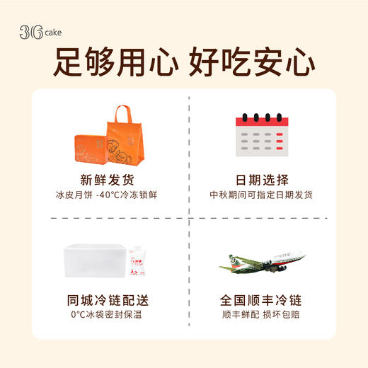 三种口味冰皮月饼，送礼佳选【全国配送】 商品图4