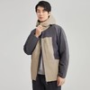 圣得西三合一羽绒内胆冲锋两件套冬季户外连帽外套撞色登山服2362942781 商品缩略图3