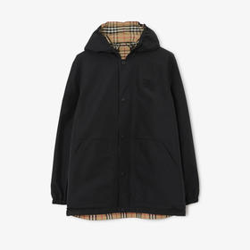 BURBERRY 巴宝莉 男士双面两穿格纹尼龙外套 黑色 8074688 A7028