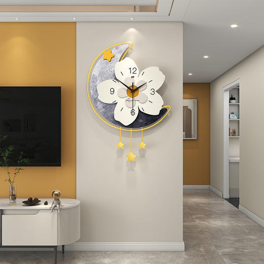 【日用百货】- 现代简约钟表客厅时钟挂墙家用玄关背景装饰 商品图0