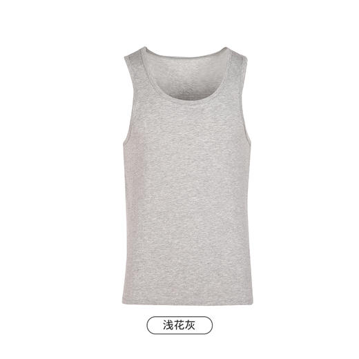 都市丽人都市锋尚轻暖保暖内衣男5至15度适穿棉莫代尔保暖背心薄款单件背心秋衣新年本命年红品FW34C9 商品图5