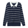 秋季新款，条纹针织打底衫长袖上衣时尚洋气女装早秋娃娃领毛衣CC-28-6667 商品缩略图4