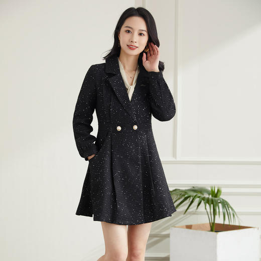 【气质名媛】罗蒙连衣裙小香风舒适百搭优雅西装领外穿内搭裙子女 商品图5