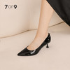 【内购专享】7or9-高跟鞋黑皮诺 商品缩略图1