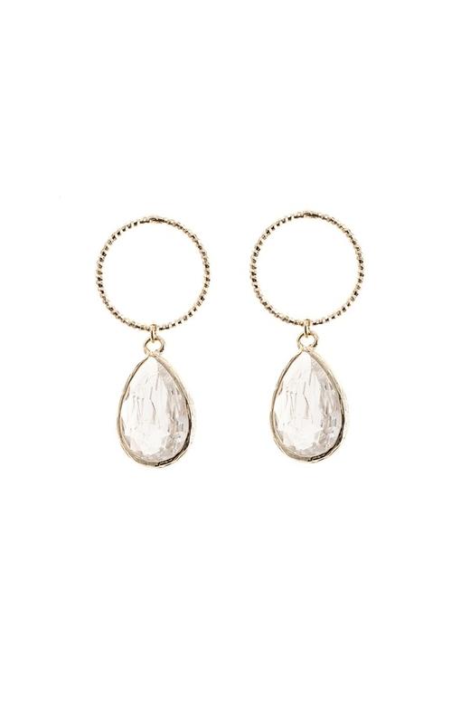 AVA 水滴造型锆石耳环 3549 商品图3