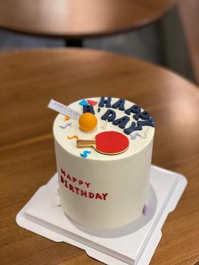 乒乓球翻糖奶油蛋糕