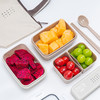 韩国可买思午餐盒四件套（餐盒450ml*2+筷子*1+收纳包*1） 商品缩略图2