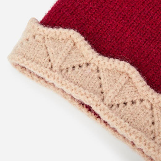 巴拉巴拉宝宝帽子冬季保暖女童针织护耳帽婴幼儿柔软舒适时尚可爱 商品图3