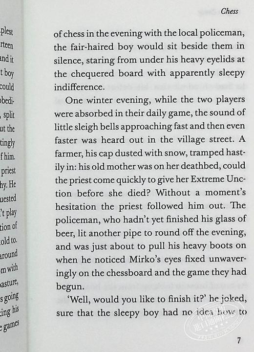预售 【中商原版】企鹅小布纹经典系列夏季 茨威格 象棋的故事 Chess A Novel 英文原版 斯蒂芬 Stefan Zweig 奥地利小说家 商品图5