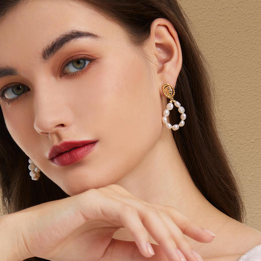 Manreya玛芮雅“神谕”巴洛克珍珠耳钉 商品图3