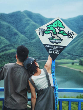 自然造物大风筝DIY材料包儿童玩具亲子易飞户外文创有趣生日礼物