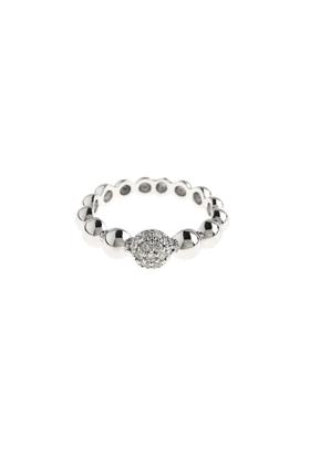 OCTAVIA 银色珠串造型戒指 3979