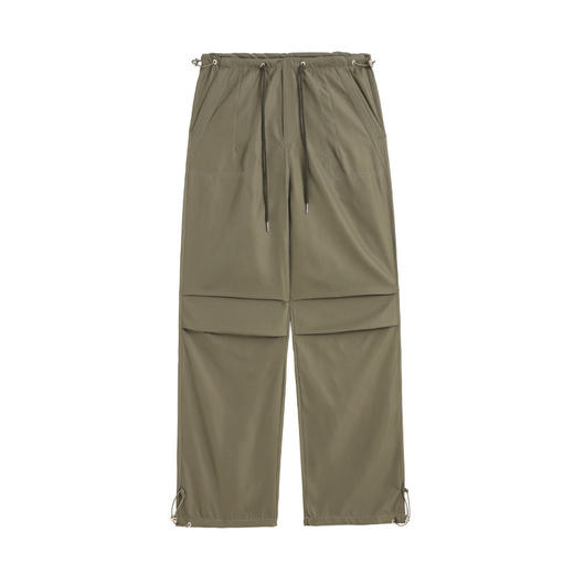 【军绿色工装裤】秋冬新款高腰工装裤  休闲阔腿裤   美式运动裤 商品图3