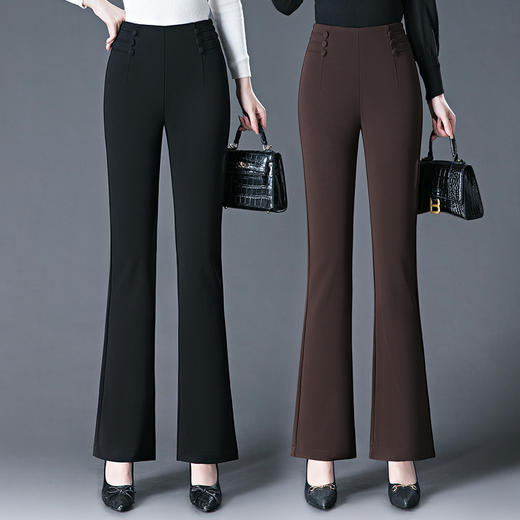 DS 3517微喇裤中老年大码高腰休闲裤 商品图0