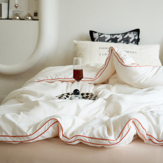 【双立秋冬被】被芯良品秋冬被子纯色双人立体被子简约亲肤加厚 商品图3