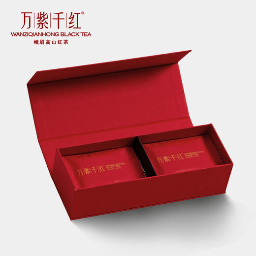 万紫千红峨眉高山红茶特级（品味）礼盒装茶叶90g 商品图1